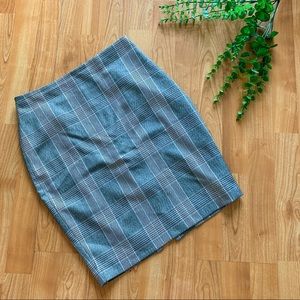 Express Houndstooth Pencil Skirt